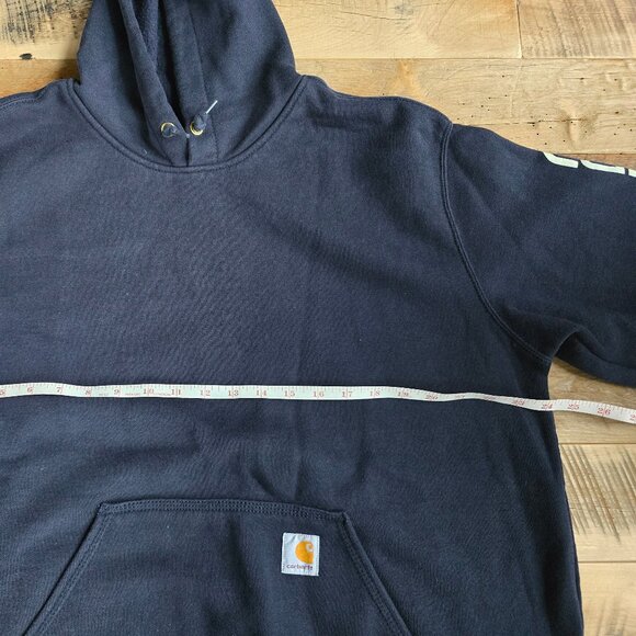 Pair of Mens Carhartt Logo Sweatshirts Navy Size Large - Picture 7 of 11